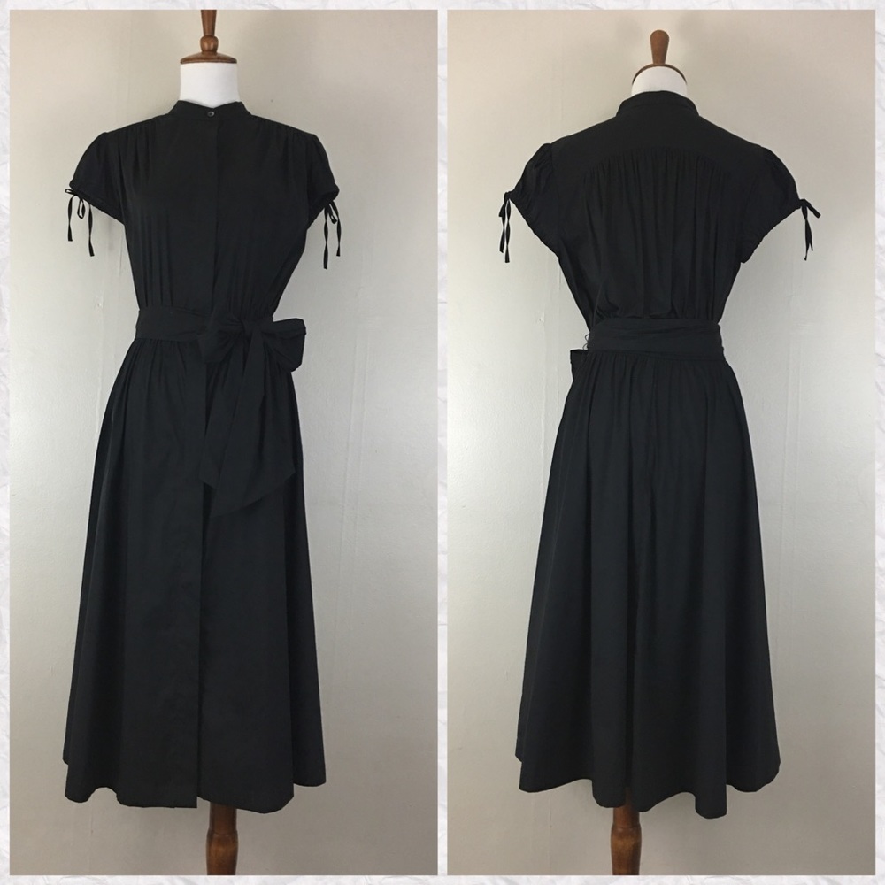 ❌SOLD❌Anne Klein Button Down A-Line Tea Dress - Picture 1 of 8